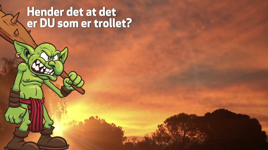 Et motivasjonsforedrag om ikke å være troll for hverandre