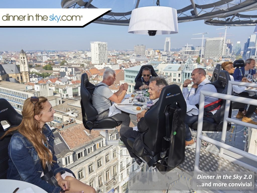 Sommerfest med Dinner in the sky